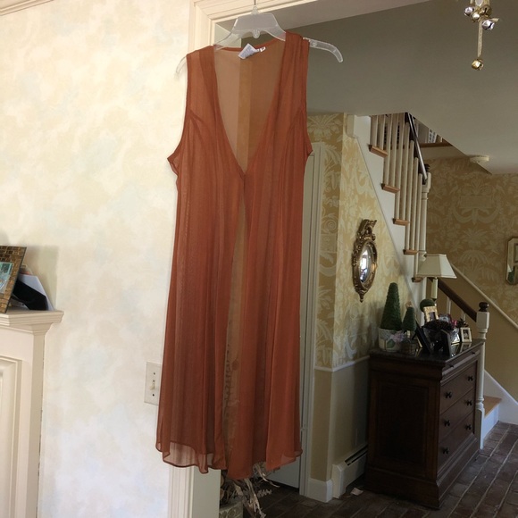 Beautiful Papillon rust colored duster - Picture 3 of 7